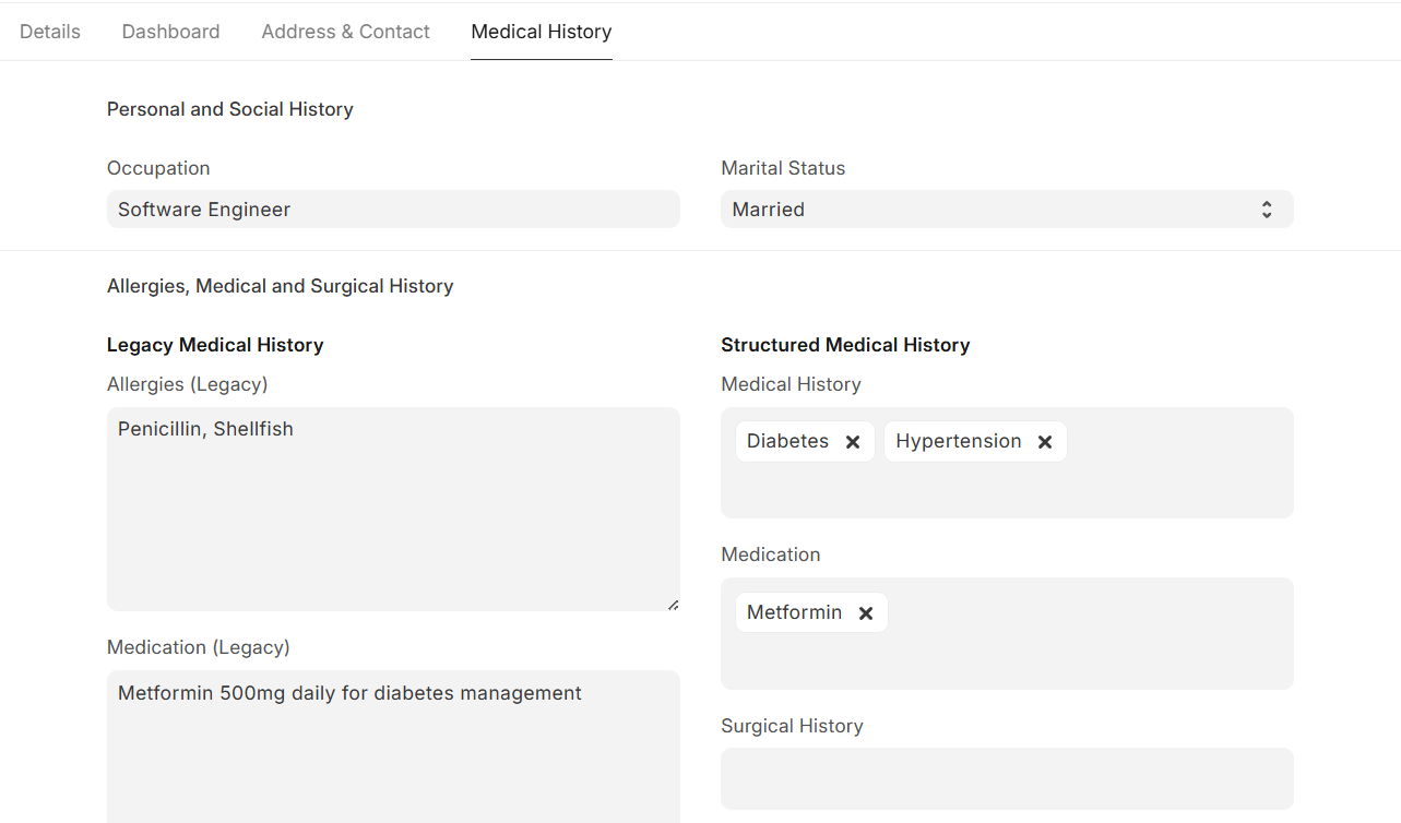 Medical History