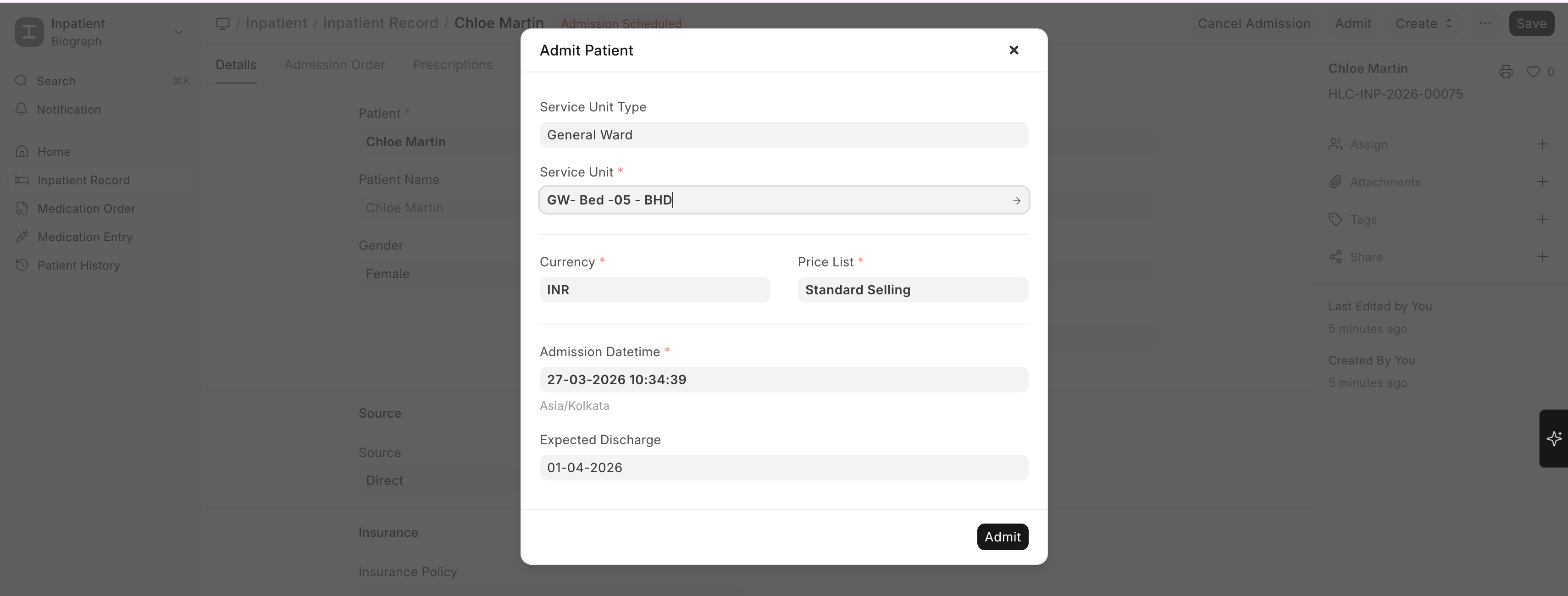 Bed and Occupancy Management