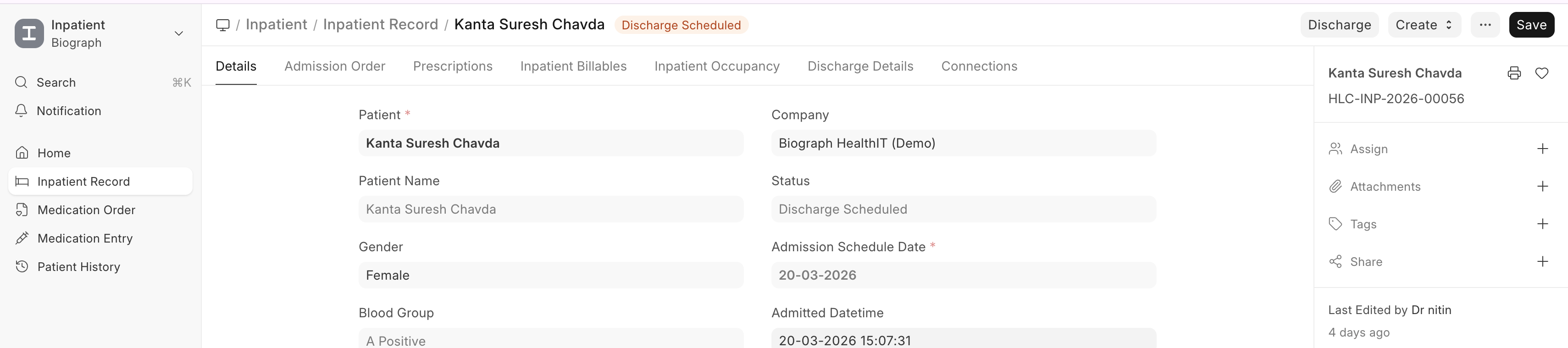 Inpatient Discharge Planning