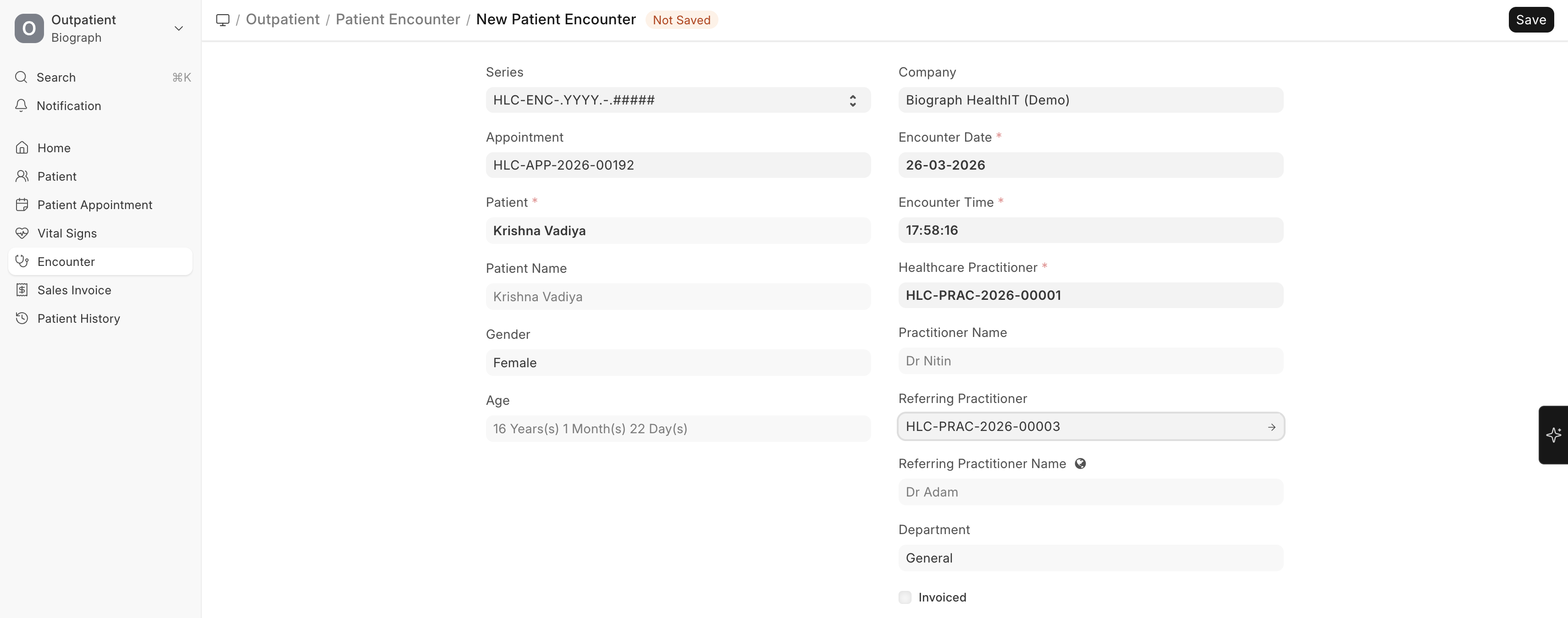 Referring Practitioner Selection